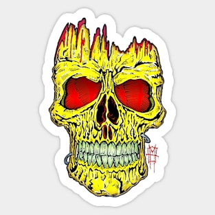 Calavera Open by Hard Grafixs© Sticker